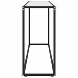 Vidaxl wandtafel 120x35x75 cm gehard glas wit