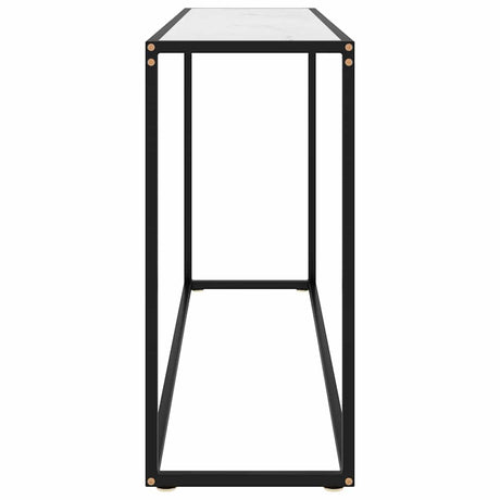 Vidaxl wandtafel 120x35x75 cm gehard glas wit