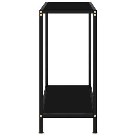 Vidaxl wandtafel 60x35x75 cm gehard glas zwart
