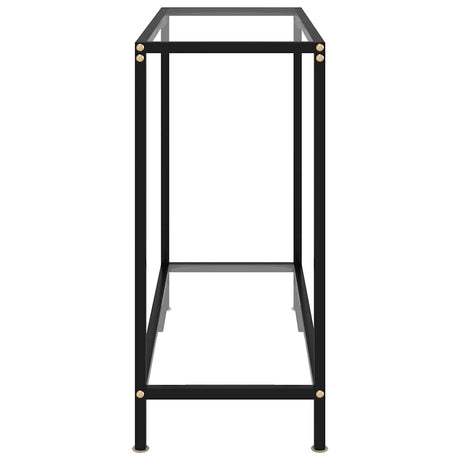 Vidaxl wandtafel 80x35x75 cm gehard glas transparant