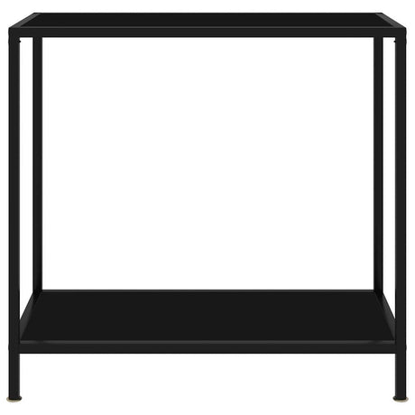 Vidaxl wandtafel 80x35x75 cm gehard glas zwart