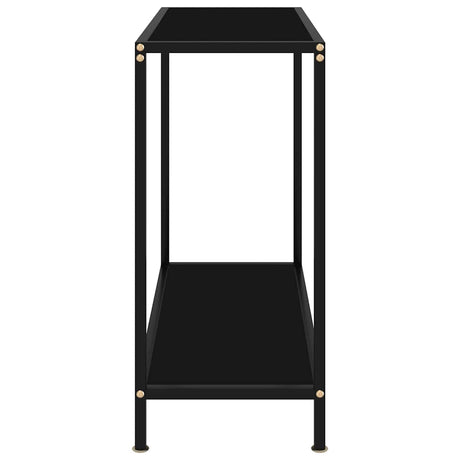 Vidaxl wandtafel 80x35x75 cm gehard glas zwart