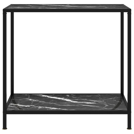 Vidaxl wandtafel 80x35x75 cm gehard glas zwart