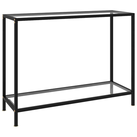 Vidaxl wandtafel 100x35x75 cm gehard glas transparant