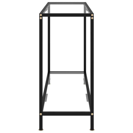 Vidaxl wandtafel 100x35x75 cm gehard glas transparant