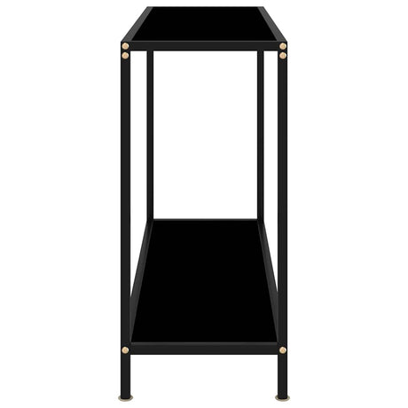Vidaxl wandtafel 100x35x75 cm gehard glas zwart