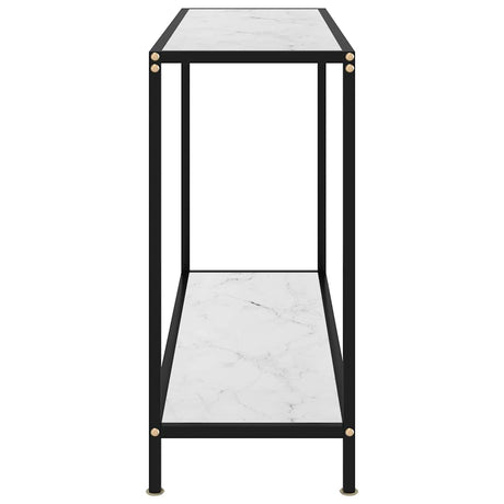 Vidaxl wandtafel 100x35x75 cm gehard glas wit