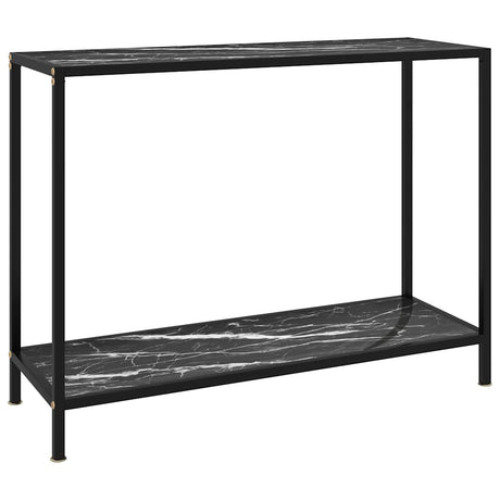 Vidaxl wandtafel 100x35x75 cm gehard glas zwart