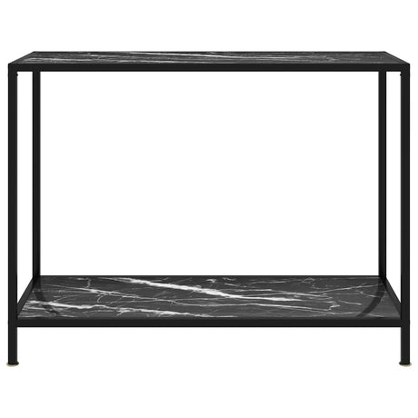 Vidaxl wandtafel 100x35x75 cm gehard glas zwart