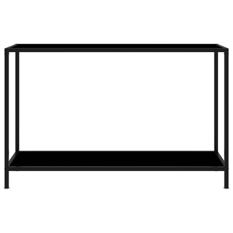Vidaxl wandtafel 120x35x75 cm gehard glas zwart