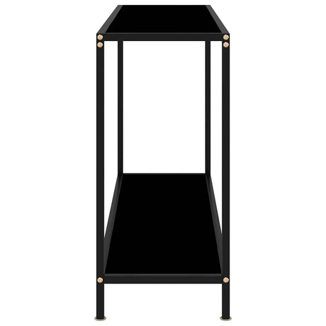 Vidaxl wandtafel 120x35x75 cm gehard glas zwart