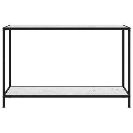 Vidaxl wandtafel 120x35x75 cm gehard glas wit