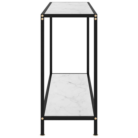 Vidaxl wandtafel 120x35x75 cm gehard glas wit