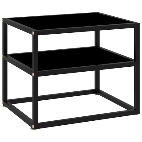 Vidaxl wandtafel 50x40x40 cm gehard glas zwart