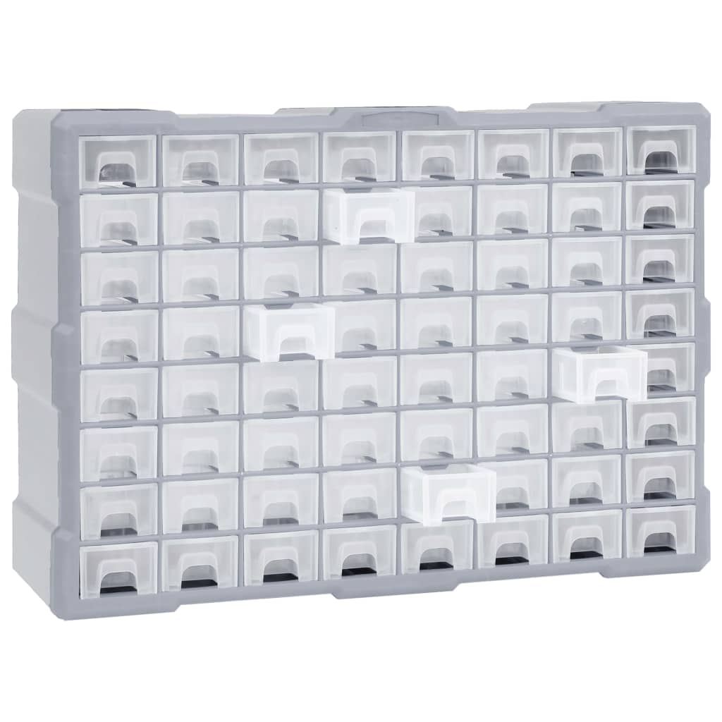 Vidaxl organiser met 64 lades 52x16x37,5 cm