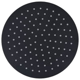 Vidaxl regendouchekop rond 25 cm roestvrij staal zwart