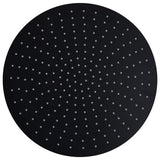 Vidaxl regendouchekop rond 40 cm roestvrij staal zwart