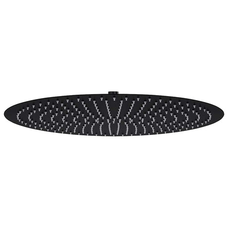 Vidaxl regendouchekop rond 50 cm roestvrij staal zwart