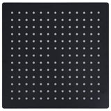 Vidaxl regendouchekop vierkant 30x30 cm roestvrij staal zwart