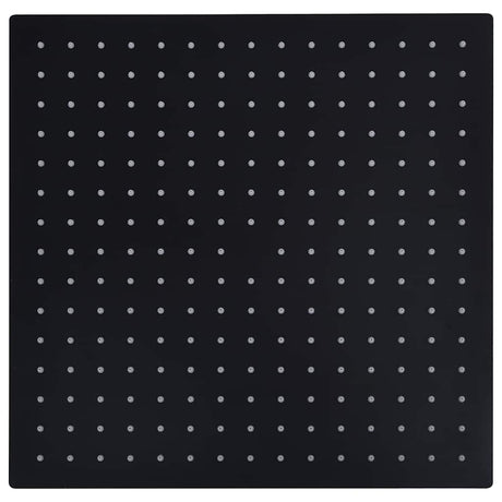 Vidaxl regendouchekop vierkant 40x40 cm roestvrij staal zwart