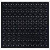 Vidaxl regendouchekop vierkant 50x50 cm roestvrij staal zwart
