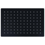 Vidaxl regendouchekop rechthoekig 30x20 cm roestvrij staal zwart