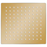 Vidaxl regendouchekop vierkant 20x20 cm roestvrij staal goudkleurig