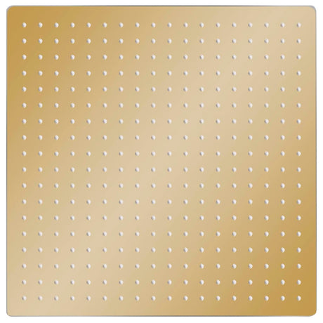 Vidaxl regendouchekop vierkant 50x50 cm roestvrij staal goudkleurig