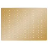 Vidaxl regendouchekop rechthoekig 40x30 cm roestvrij staal goudkleurig