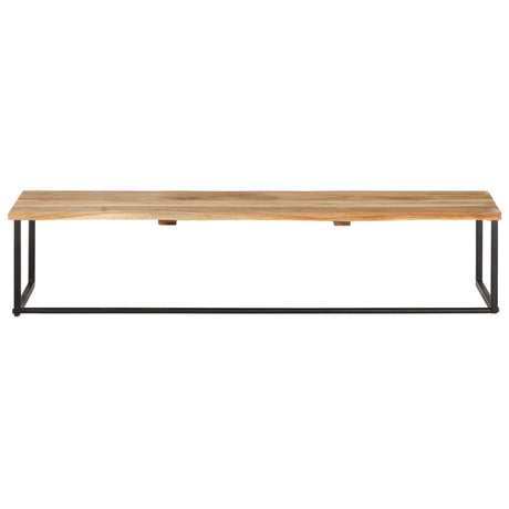 Vidaxl kapstok met schap 100x35x22 cm massief acaciahout