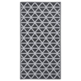 Vidaxl buitenkleed arakil 80x150 cm pp zwart