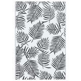 Vidaxl buitenkleed arakil 80x150 cm pp wit en zwart