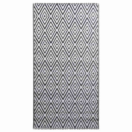 Vidaxl buitenkleed arakil 80x150 cm pp wit en zwart