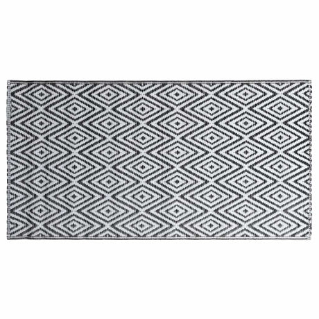 Vidaxl buitenkleed arakil 80x150 cm pp wit en zwart