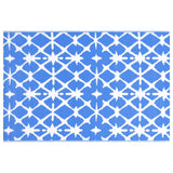 VidaXL Buitenkleed 80x150 cm PP blauw en wit