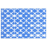 Vidaxl buitenkleed arakil 120x180 cm pp blauw en wit