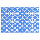 Vidaxl buitenkleed arakil 190x290 cm pp blauw en wit