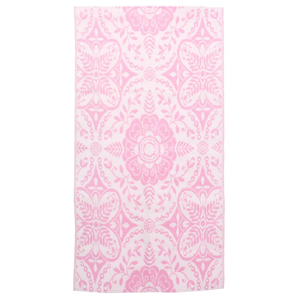 Vidaxl buitenkleed 120x180 cm pp roze