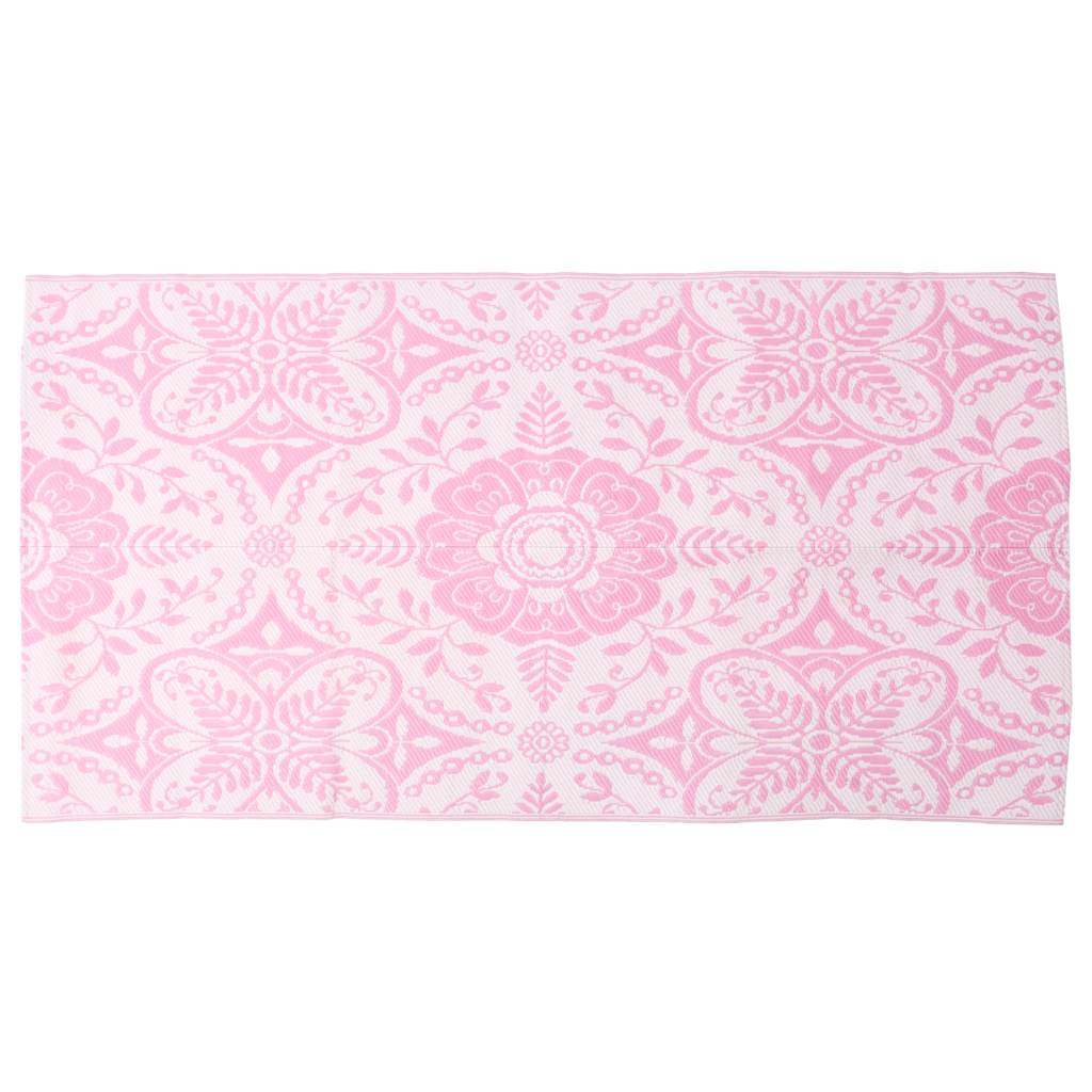 Vidaxl buitenkleed 120x180 cm pp roze