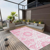Vidaxl buitenkleed arakil 160x230 cm pp roze