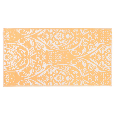 Vidaxl buitenkleed arakil 120x180 cm pp oranje en wit