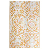 Vidaxl buitenkleed arakil 190x290 cm pp oranje en wit