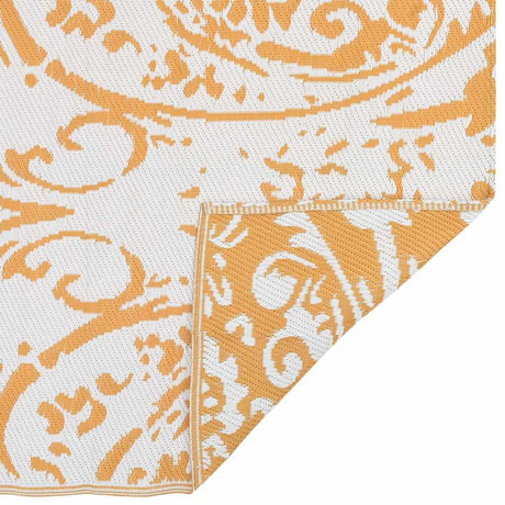 Vidaxl buitenkleed arakil 190x290 cm pp oranje en wit
