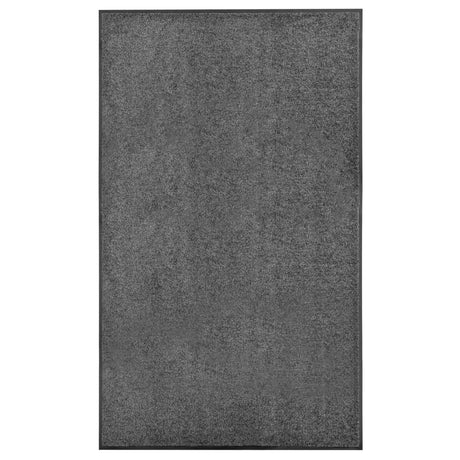 Vidaxl deurmat wasbaar 90x150 cm antraciet