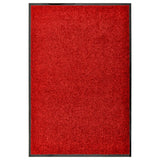 VidaXL Deurmat wasbaar 60x90 cm rood