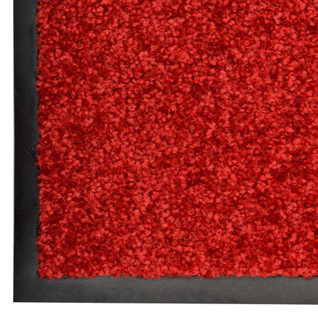 Vidaxl deurmat wasbaar 60x90 cm rood
