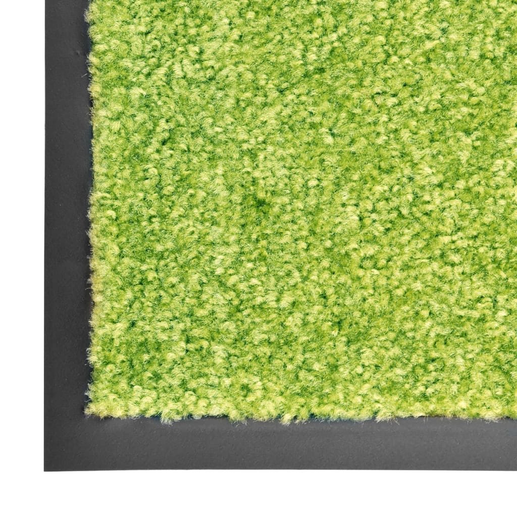 VidaXL Deurmat wasbaar 60x90 cm groen