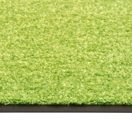 Vidaxl deurmat wasbaar 90x120 cm groen