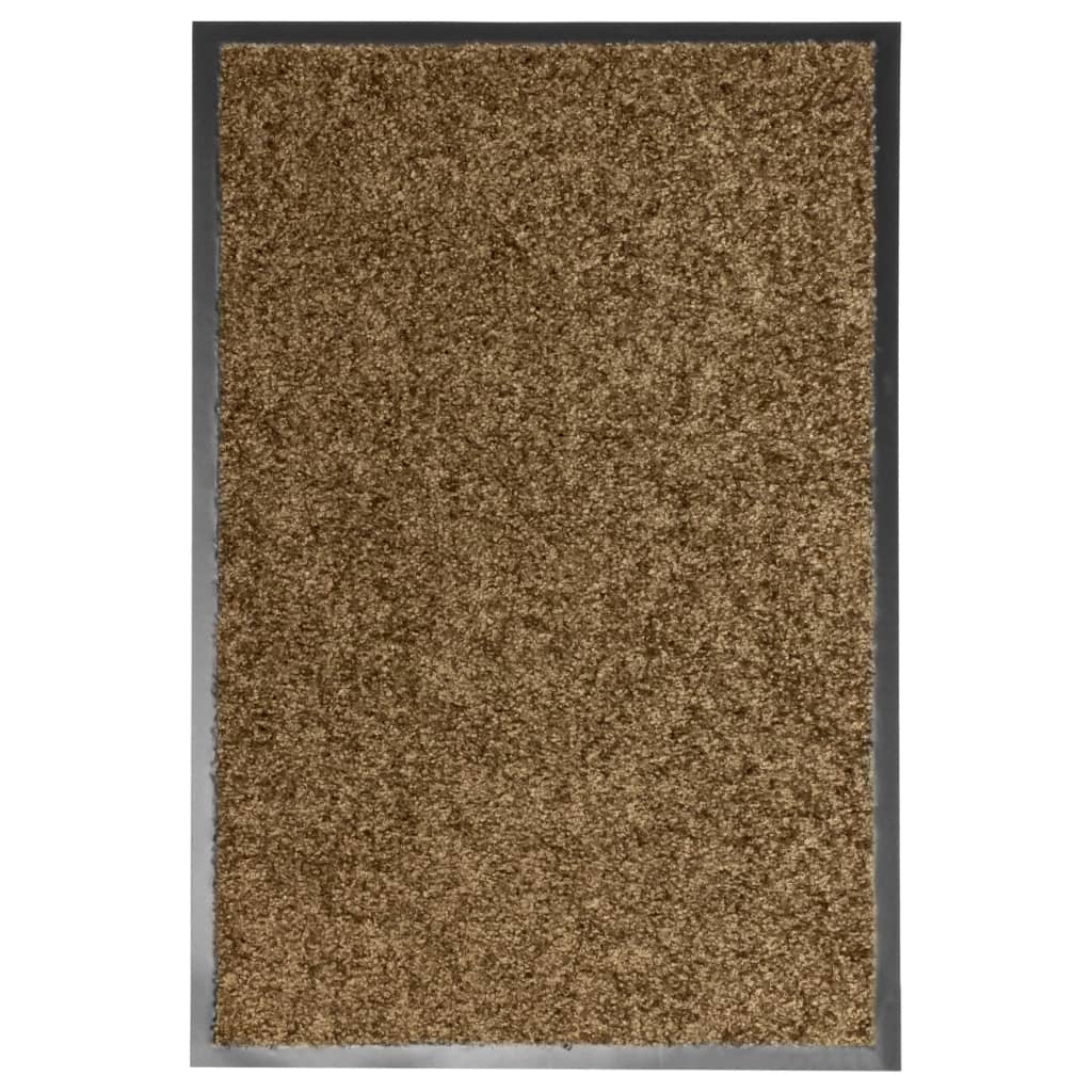 Vidaxl deurmat wasbaar 40x60 cm bruin