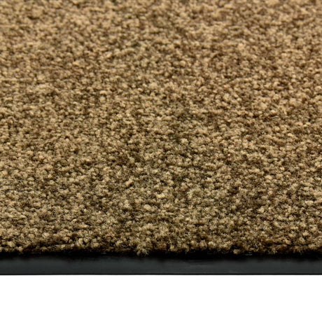 Vidaxl deurmat wasbaar 90x120 cm bruin